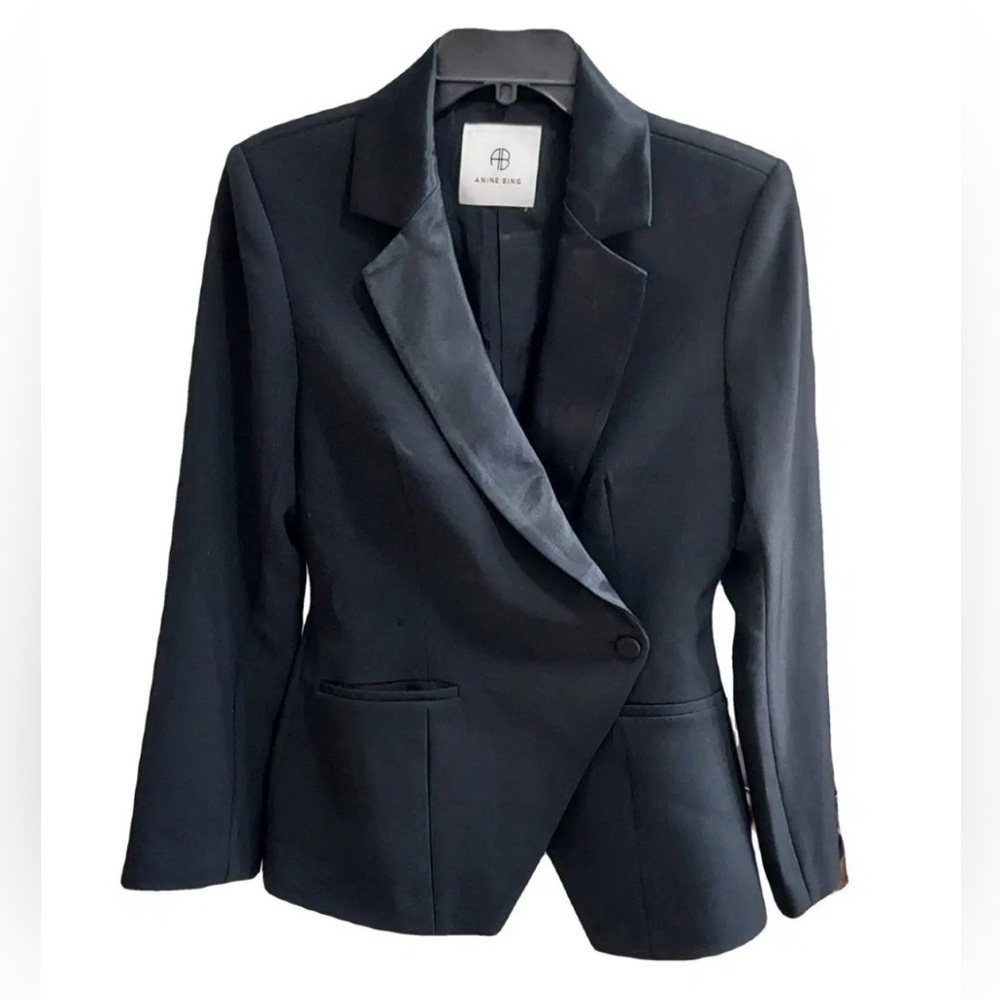 Anine Bing Women's Black Blazer Jacket